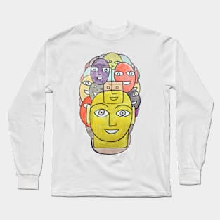 Happy Faces Long Sleeve T-Shirt